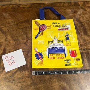 5/$20 I got out of bed today mini tote. reusable gift bag. bh